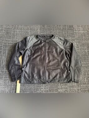 Daniel Smart Men's Motorcycle Jacket 4X Black Mesh Adjustable